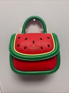 kate spade Red & Green Watermelon Top Handle Bag w/ detachable crossbody strap
